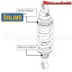 Amortisseur Ohlins ~ SUZUKI GSF 1200 N BANDIT (1996-2000) ~ SU 044 PFP (S46ER1)