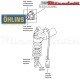 Amortisseur Ohlins ~ SUZUKI GSX-R 750 (2000-2003) ~ SU 153 PFP (S46PR1C2LS)