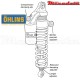 Amortisseur Ohlins ~ SUZUKI GSX 750 INAZUMA (1998-1999) ~ SU 146 PFP (S36PR1C1LB)