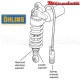 Amortisseur Ohlins ~ YAMAHA YZF R6 (1999-2002) ~ YA 154 PFP (S46PR1C2LS)