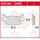 Plaquettes de frein Arrière ~ Benelli BN 251 2015+ ~ TRW Lucas MCB 806