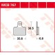 Plaquettes de frein Arrière ~ Gas Gas TXT 125 2004-2011 ~ TRW Lucas MCB 767