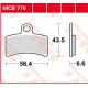 Plaquettes de frein Avant ~ Gas Gas TXT 280 2000-2003 ~ TRW Lucas MCB 770