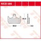 Plaquettes de frein Arrière ~ Honda SZX 50 X8R-S, X8R-X AF49 1998+ ~ TRW Lucas MCB 686