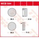 Plaquettes de frein Avant ~ Honda CB 125 T CB125T 1978-1979 ~ TRW Lucas MCB 504
