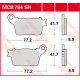 Plaquettes de frein Arrière ~ Honda CBR 600 F PC41 2011+ ~ TRW Lucas MCB 784 SH