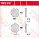 Plaquettes de frein Avant ~ Hyosung GA 125 F 2000+ ~ TRW Lucas MCB 513
