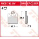 Plaquettes de frein Avant ~ Kawasaki ZX-6R 636 Ninja ZX636C 2005-2006 ~ TRW Lucas MCB 742 SV