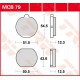 Plaquettes de frein Avant ~ Kawasaki Z 750 B KZ750B 1976-1979 ~ TRW Lucas MCB 79