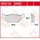 Plaquettes de frein Arrière ~ MBK VP 400 Skyliner SH05 2004+ ~ TRW Lucas MCB 722 SRM