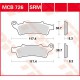Plaquettes de frein Avant ~ Peugeot 125 Looxor P2A 2003+ ~ TRW Lucas MCB 726