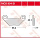 Plaquettes de frein Arrière ~ Polaris 400 Ranger HO 2010+ ~ TRW Lucas MCB 854 SI