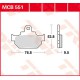 Plaquettes de frein Avant ~ Suzuki DR 600 S, SU SN41A 1985-1989 ~ TRW Lucas MCB 551