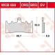 Plaquettes de frein Avant ~ Suzuki TL 1000 R AM321 1998-2002 ~ TRW Lucas MCB 659 SV