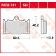 Plaquettes de frein Arrière ~ Suzuki VL 1500 C 1500 Intruder WVAL 2002-2008 ~ TRW Lucas MCB 741