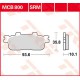 Plaquettes de frein Arrière ~ TGB 300 X-Motion ie 2010+ ~ TRW Lucas MCB 800 SRM