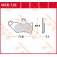 Plaquettes de frein Avant ~ Yamaha CV 50 Jog 3WG 2000-2002 ~ TRW Lucas MCB 728