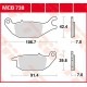 Plaquettes de frein Arrière ~ Yamaha YZF 150 R15 2014+ ~ TRW Lucas MCB 738