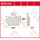 Plaquettes de frein Avant ~ Yamaha XT 500 Austria 1U6 1983-1985 ~ TRW Lucas MCB 524