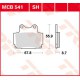 Plaquettes de frein Arrière ~ Yamaha XJ 600 N 4BR/4LX 1994-1997 ~ TRW Lucas MCB 541 SH