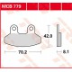 Plaquettes de frein Avant ~ SYM 150 Shark 1999-2002 ~ TRW Lucas MCB 779