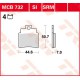 Plaquettes de frein Avant ~ SYM GTS 300 Joymax evo i. 2009+ ~ TRW Lucas MCB 732 SRM
