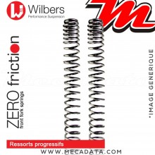 Ressorts de Fourche ~ Yamaha FZR 1000 - 1986-1988 - (2 LA) ~ Wilbers - Zero friction - Progressifs