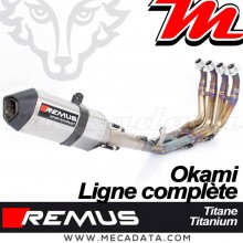 Ligne complète Pot d'échappement Titane ~ Yamaha YZF-R6 2017 + ~ REMUS Okami