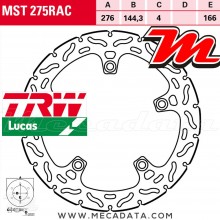 Disque de frein Avant ~ Honda CBR 125 R (JC50) 2011+ ~ TRW Lucas MST 275 RAC