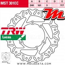 Disque de frein Avant ~ Honda CR 125 R (JE01) 2004+ ~ TRW Lucas MST 301 EC