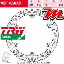 Disque de frein Avant ~ Honda CB 500 X (PC46) 2013-2016 ~ TRW Lucas MST 465 RAC