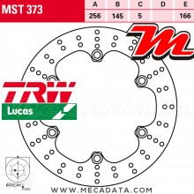 Disque de frein Arrière ~ Honda CBR 1000 F (SC24) 1993-1999 ~ TRW Lucas MST 373