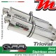 Silencieux Pot d'échappement ~ YAMAHA XJR 1300 1999 - 2006 ~ GPR TRIOVAL - Version RACING