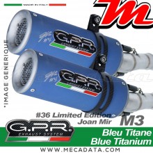 Silencieux Pot d'échappement ~ DUCATI 998 - R - FE doppio 2001 - 2004 ~ GPR M3 JOAN MIR LIMITED EDITION