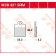 Plaquettes de frein Arrière TRW Lucas MCB 827 SRM pour Gilera FX 125 Runner SP M07 99-03