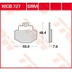 Plaquettes de frein Arrière TRW Lucas MCB 727 SRM pour Gilera VXR 200 Runner 4 T M24 01-