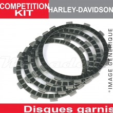 Disques d'embrayage garnis renforcés Compétition ~ Harley-Davidson FLHS 1340 Electra Glide Sport 1990-93 ~ TRW Lucas MCC 803-8C