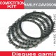 Disques d'embrayage garnis renforcés Compétition ~ Harley-Davidson FXDS 1340 Dyna GL.Low Rid.Conv. 94-97 ~ TRW Lucas MCC 803-8C
