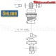 Amortisseur Ohlins ~ HARLEY-DAVIDSON XLH (1990-2015) ~ HD 313 PFP (S36P)